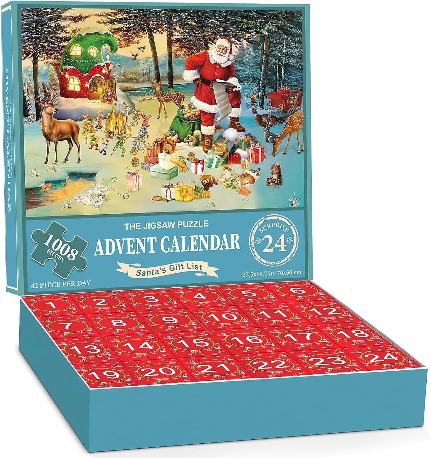 24-Box Christmas Advent Puzzle